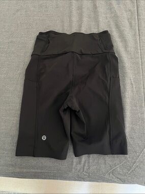 lululemon athletica Black High-Rise Bike Shorts with Pockets